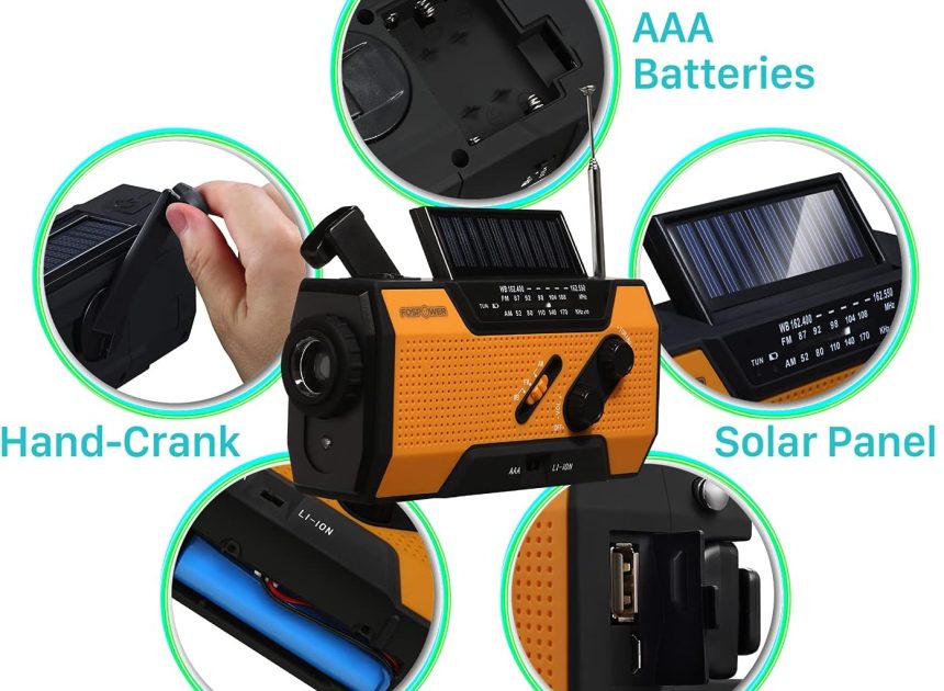 FosPower All-in-One Emergency Weather Radio (Model A1)